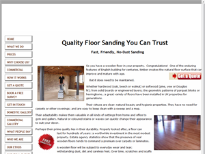 Screenshot of Floor Sanding UK