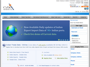 Screenshot of Import Export Data