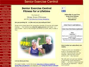 Screenshot of Senior Exercise, fitness information & solutions