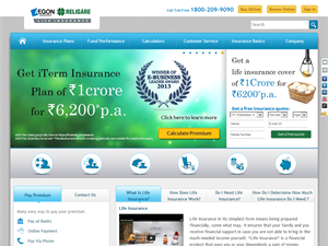 Screenshot of Life Insurance India