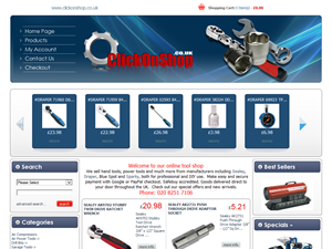 Screenshot of Garage and DIY Tools UK