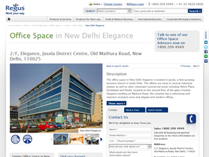 Screenshot of Business Centre in Delhi