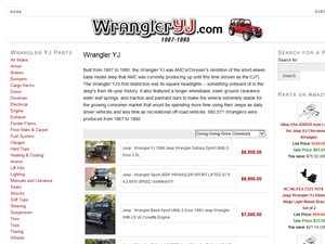 Screenshot of Jeep Wrangler Parts