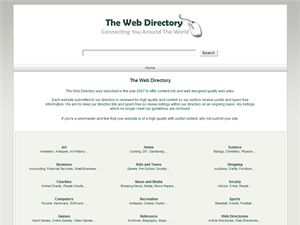 Screenshot of The Web Directory