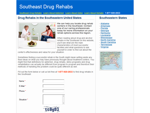 Screenshot of Southeastern Drug Rehabs