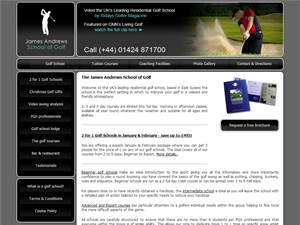 Screenshot of Golf Holidays in the UK