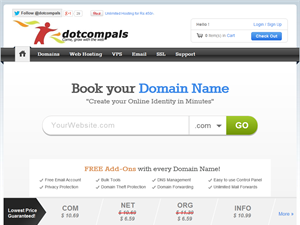 Screenshot of Malayalam Web Hosting