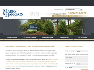 Screenshot of Richmond Personal Injury Lawyers