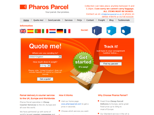 Screenshot of Pharos Parcel