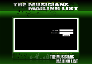 Screenshot of The Musicians Mailing List