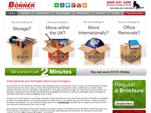 Screenshot of Doree Bonner - Removal Company - UK