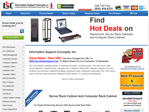 Screenshot of Computer Cabinets and Racmount Solutions 