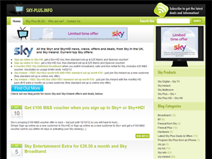 Screenshot of Sky HD Deals