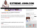 Screenshot of Official Extreme John Blog