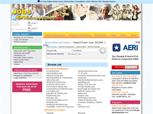 Screenshot of Australian Online Job Search