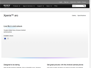 Screenshot of Xperia Arc Phone 