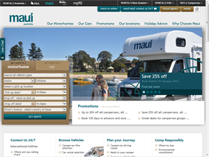 Screenshot of Motorhome Hire - Maui