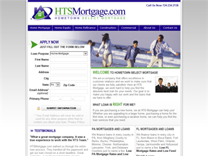 Screenshot of Mortgages And PA Loans