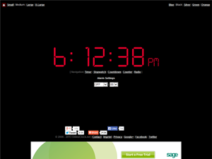 Screenshot of Alarm Online