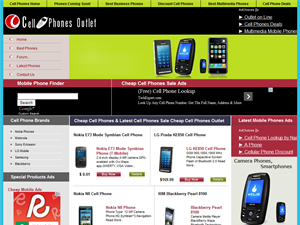 Screenshot of Cheap Cell Phones