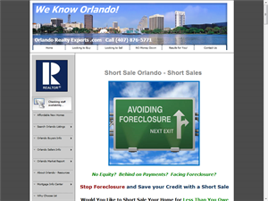 Screenshot of Orlando Real Estate Home Loan Pre-approval