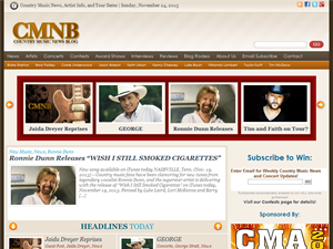 Screenshot of Country Music News