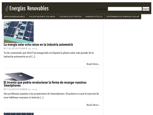 Screenshot of Solar Energy Blog