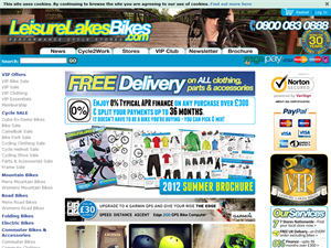 Screenshot of Leisure Lakes Bikes 