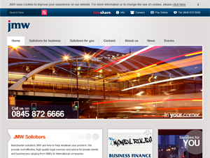 Screenshot of JMW Solicitors