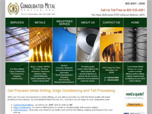 Screenshot of Consolidated Metals Inc.