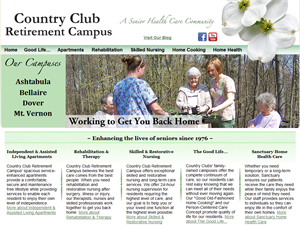 Screenshot of Country Club Retirement Campus