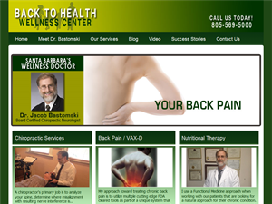 Screenshot of Santa Barbara Chiropractor Specialist