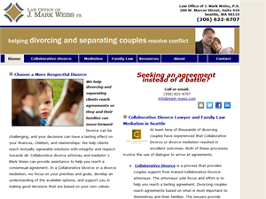 Screenshot of Divorce Mediation Attorney Seattle WA