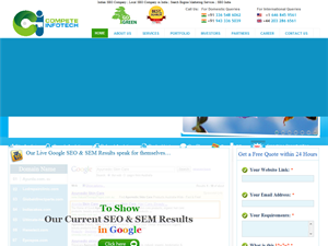 Screenshot of SEO Services Company India