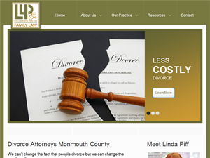 Screenshot of Divorce Lawyers Monmouth County NJ