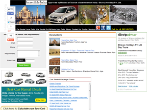 Screenshot of Car Rental Delhi