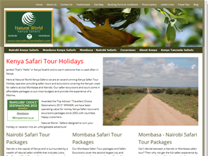 Screenshot of Kenya Tours