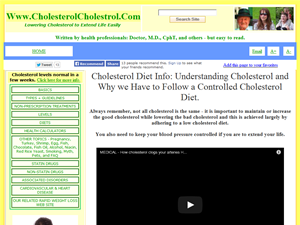 Screenshot of Free cholesterol levels analysis