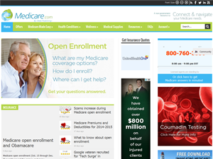 Screenshot of Medicare Coverage