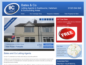 Screenshot of Estate Agents in Eastbourne UK