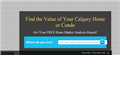 Screenshot of Calgary Real Estate, Calgary Home Analysis