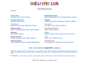 Screenshot of India Web Directory