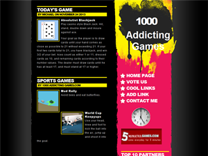 Screenshot of Addicting games