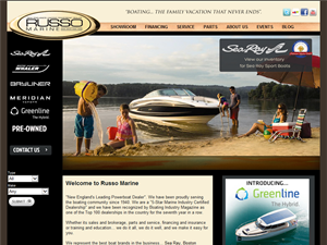 Screenshot of Sea Ray Boats Dealer RI