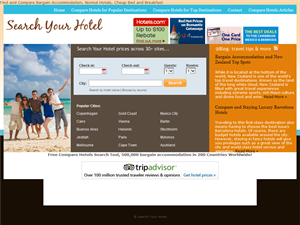 Screenshot of Compare Hotels and Search Hotel Deals