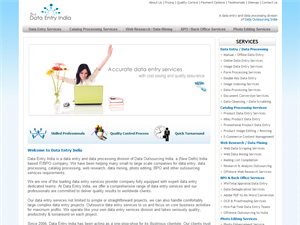 Screenshot of Data Entry Outsourcing India