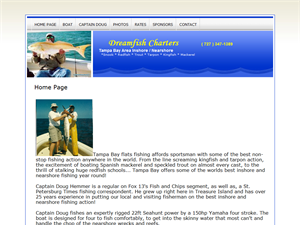 Screenshot of St. Petersburg Fishing Charters