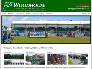 Screenshot of Grandstand Hire