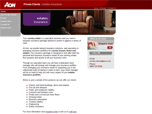 Screenshot of Estate Insurance