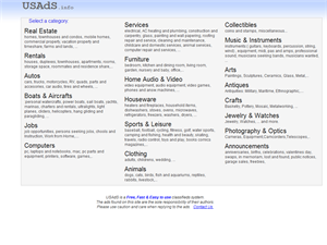 Screenshot of Add your Free Classifieds. USAds.